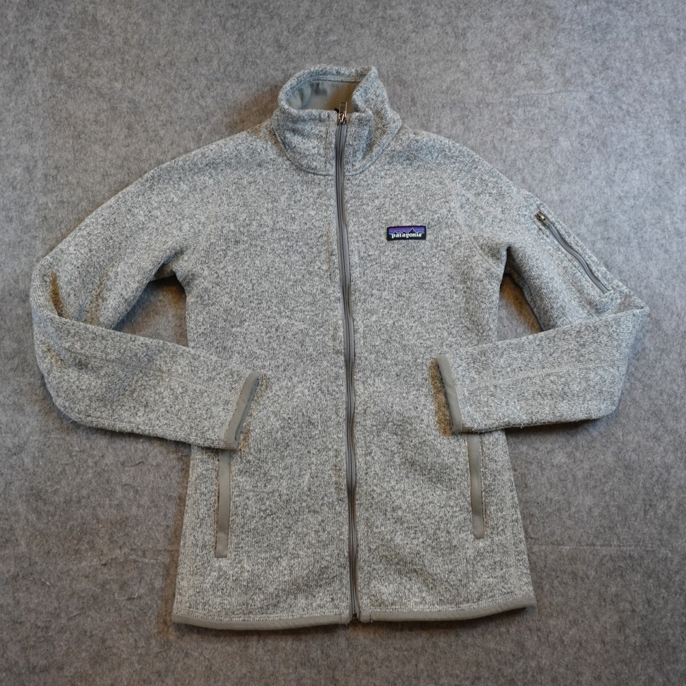 Patagonia Jacket Women Extra Small Gray Better Sweater Full Zip Fleece 25543